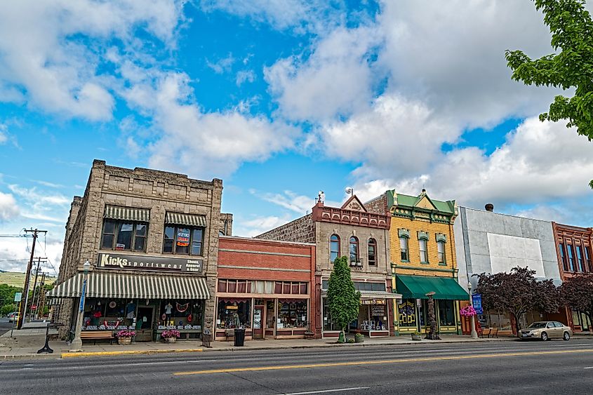 The historic district in Baker City, Oregon.