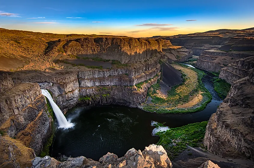 Beautiful Palouse Falls in Washington, USA.