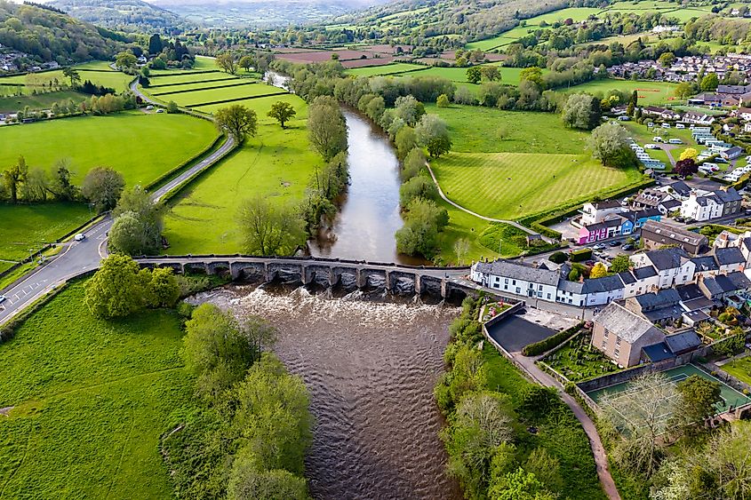 River Usk, Crickhowell, Wales