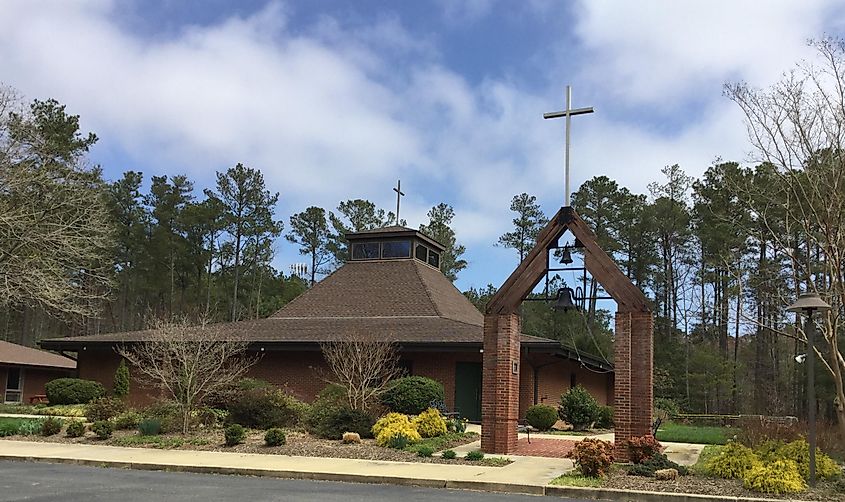 Front View of St. Cecilia, St. Mary's City, Maryland.