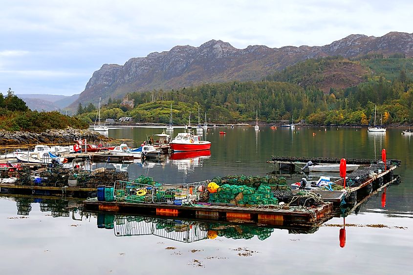 The village of Plockton, in Highlands of Scotland