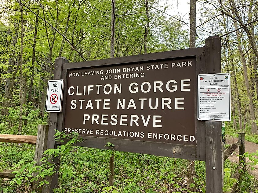 Clifton Gorge state nature preserve