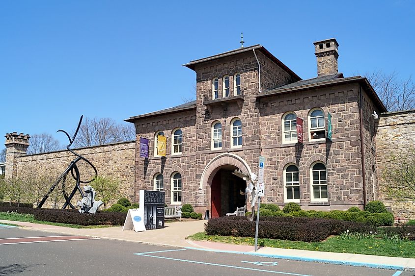 The Michener Art Museum in Doylestown, Pennsylvania, housed in a former prison building. 