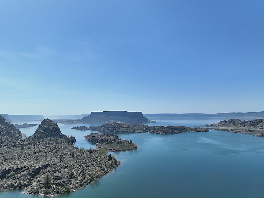 View of Banks Lake from Electric City, Washington.