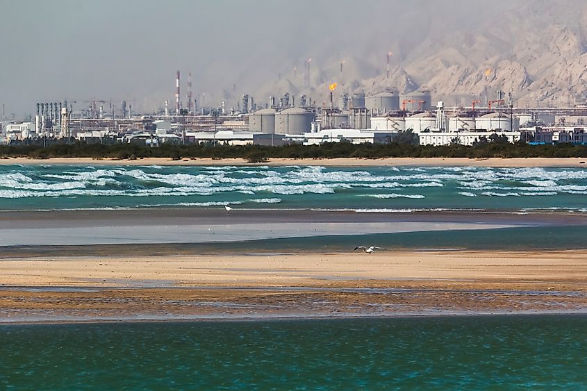 Refinery complex in southern province of Bushehr, Iran