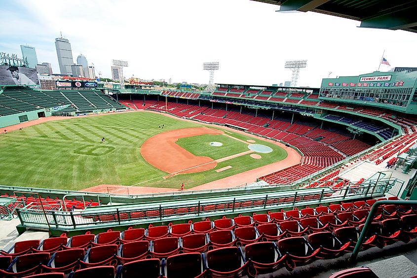 Fenway Park is a baseball park located in Boston, it is the oldest ballpark in Major League Baseball. Editorial credit: ladyphoto89 / Shutterstock.com