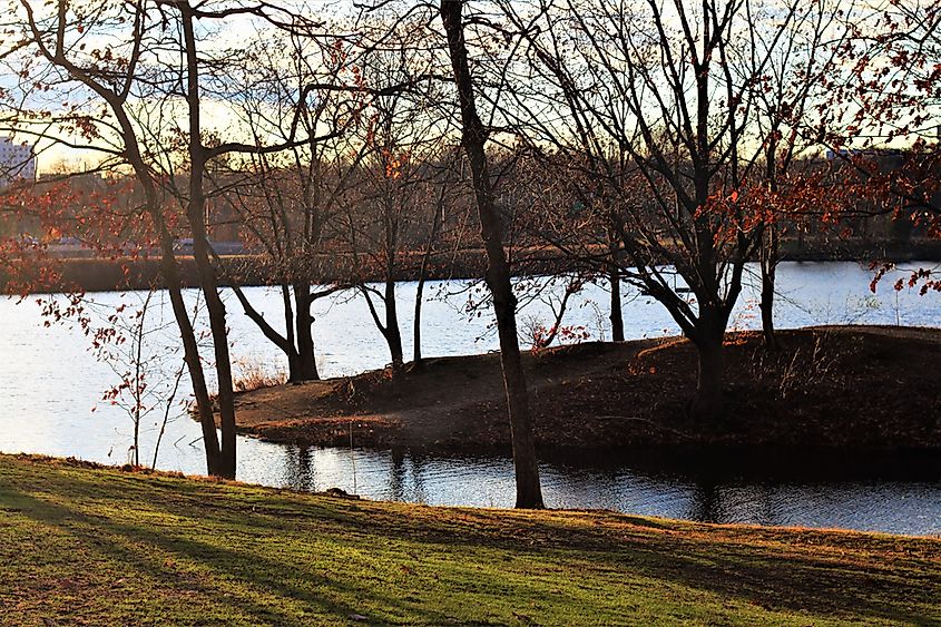 Interior view of Beardsley Park.