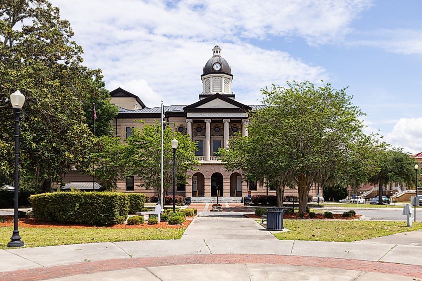 The Columbia County Courthouse in Lake City, Florida.