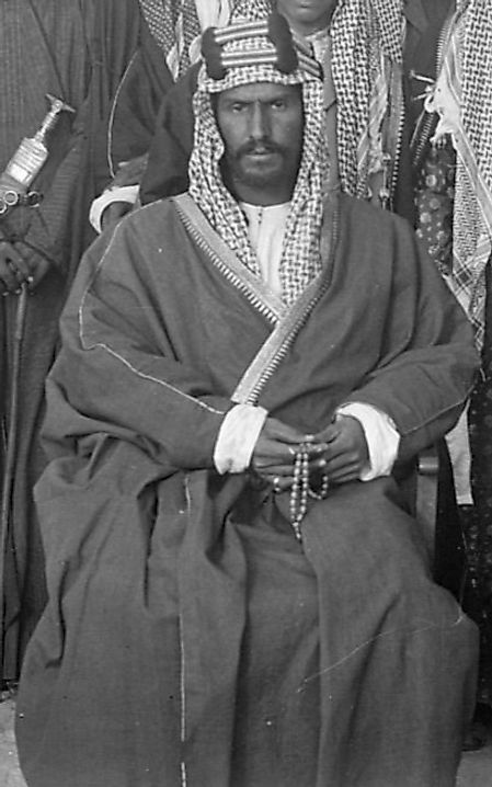 Ibn Saud before he was king in Kuwait, 1910, at age 34. (Public Domain/Wikimedia)