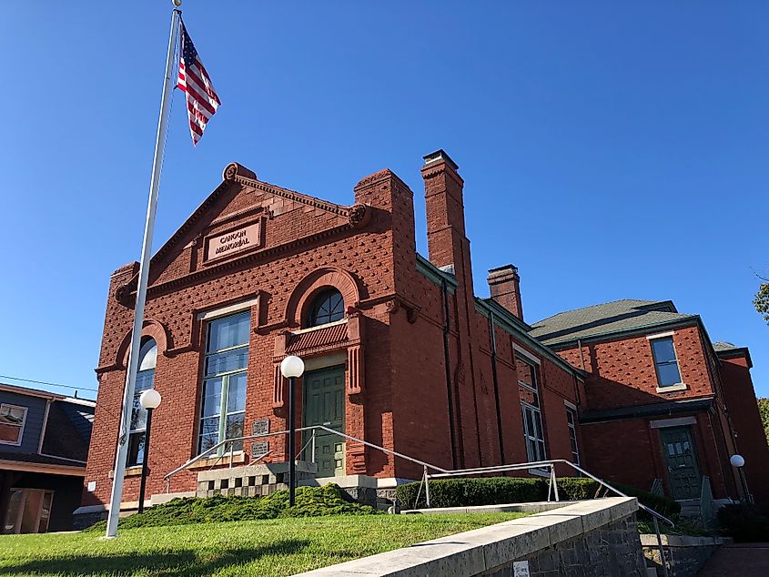 The Southold Free Library building on Long Island, New York.