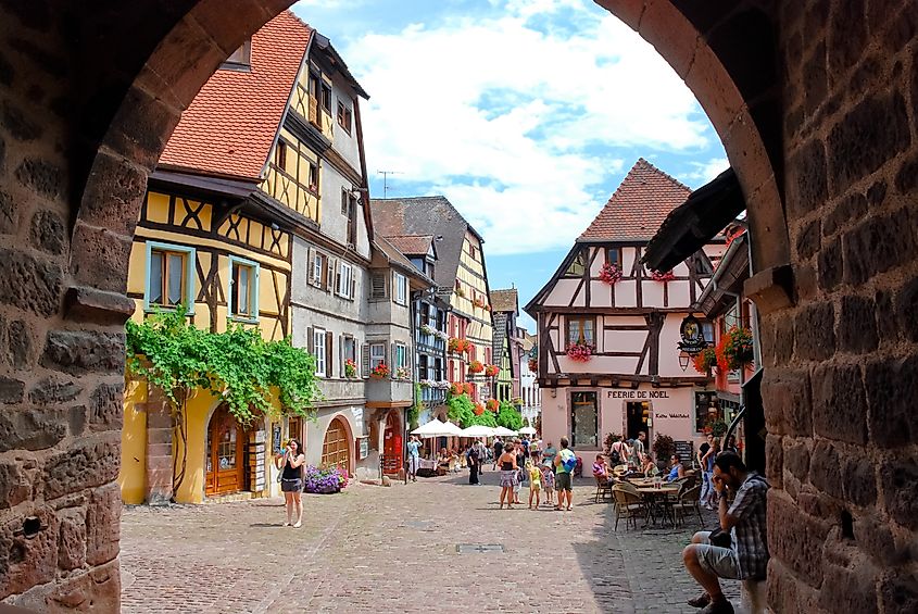 Town Square in Riquewihr, France.