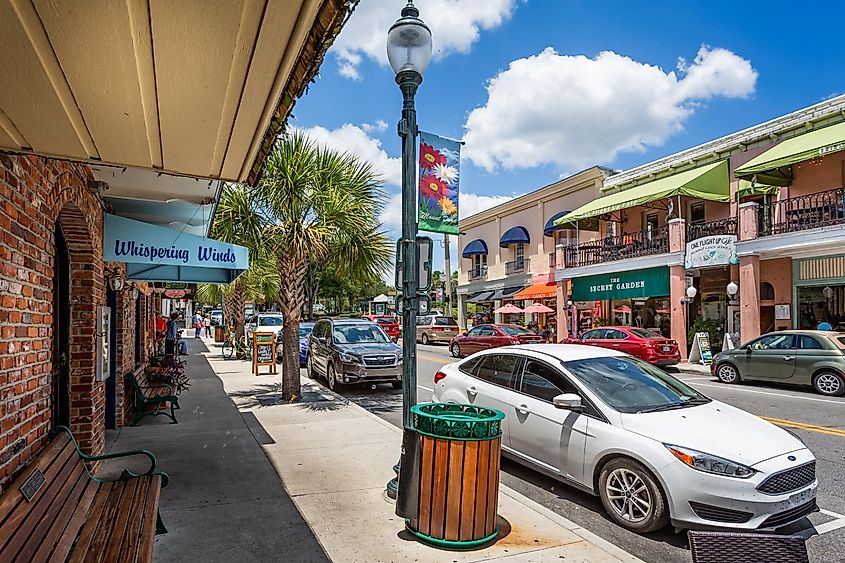 Downtown Mount Dora, Florida.