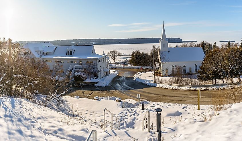 Ephraim, Wisconsin Town in Winter