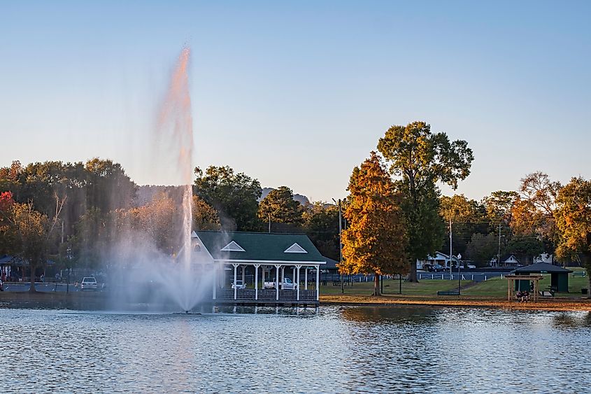 Oxford Lake Park in Oxford, Alabama.