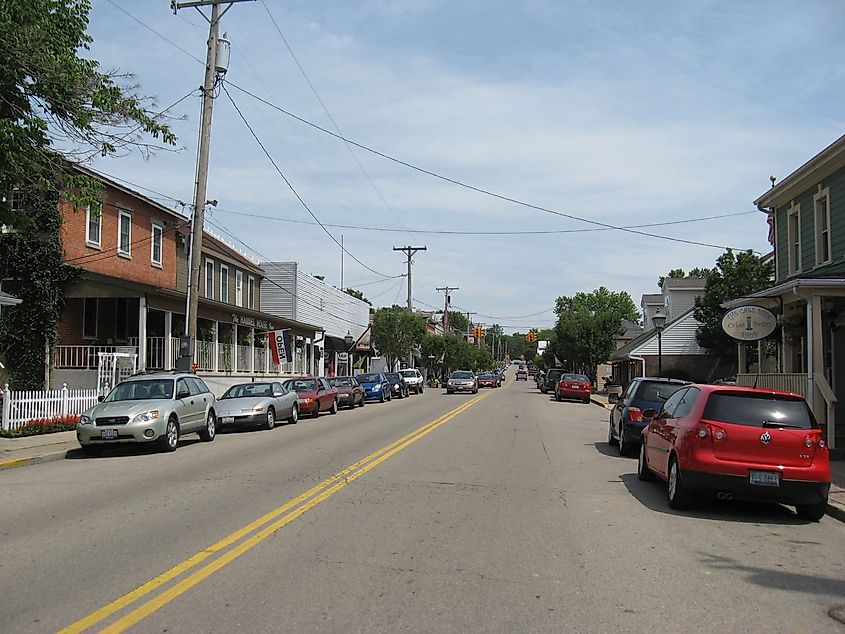  Downtown Waynesville, Ohio.