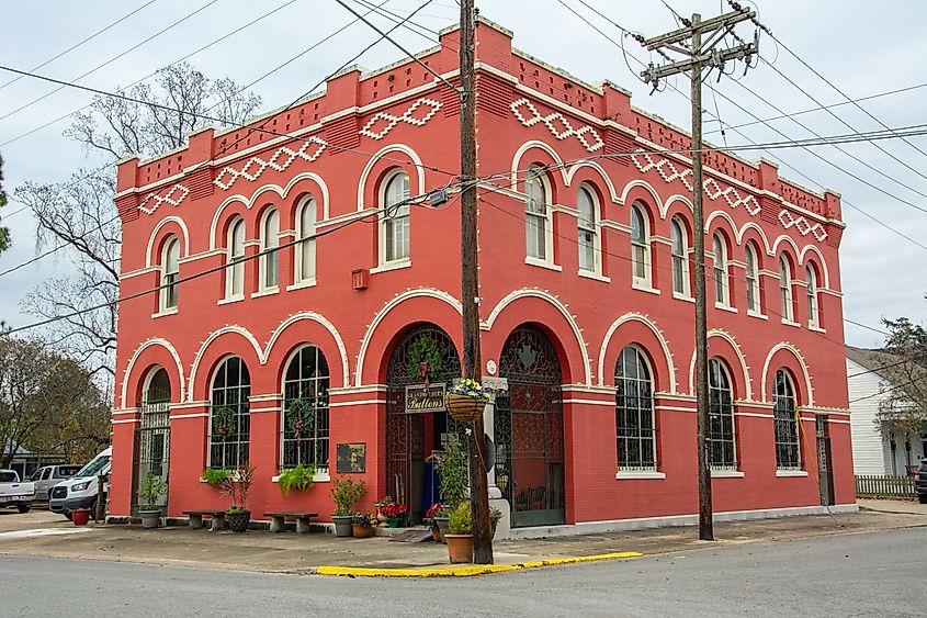 The Bank of Commerce and Trust Building in St. Francisville, Louisiana