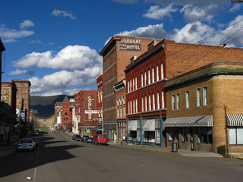 Downtown Butte, Montana.