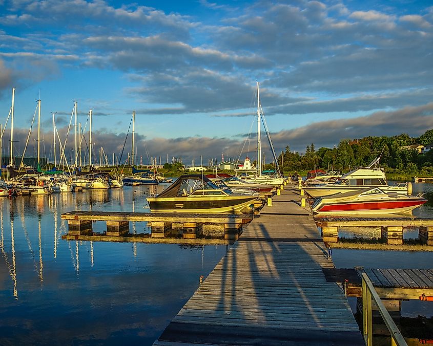 Golden hour at Little Current, Manitoulin Island, Canada