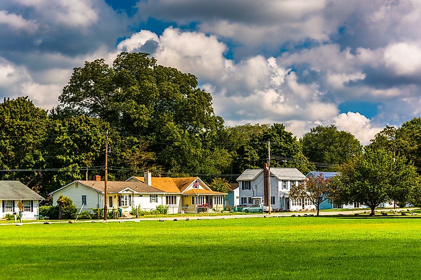 Houses in North East, Maryland.