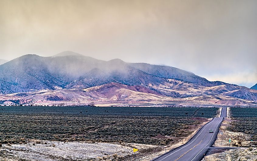 U.S. Route 89 at Fishlake National Forest in Utah