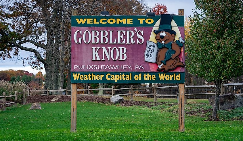 Gobbler's Knob, Groundhog Day in Punxsutawney, Pennsylvania.