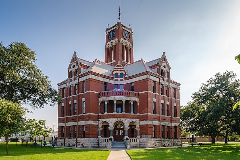 Town Square and Historic Lee County Courthouse