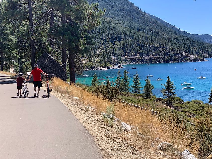 "Tahoe East Shore Trail" in Incline Village, Nevada.