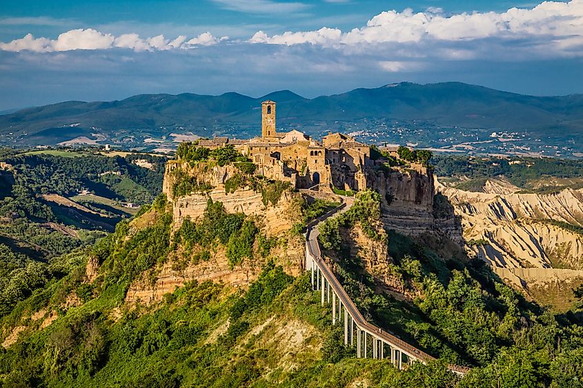 Beautiful view of famous Civita di Bagnoregio