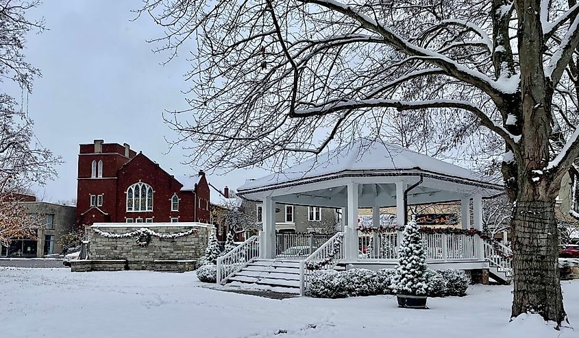 Corydon, Indiana in the winter.