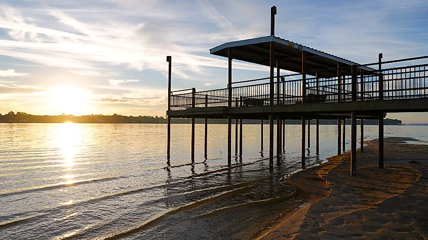 Cedar Creek Lake Gun Barrel City, Texas, United States.