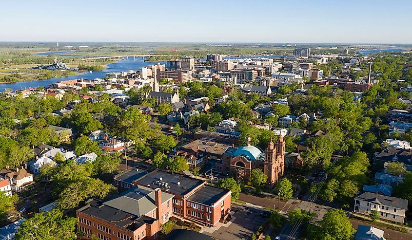 Downtown Wilmington, North Carolina.