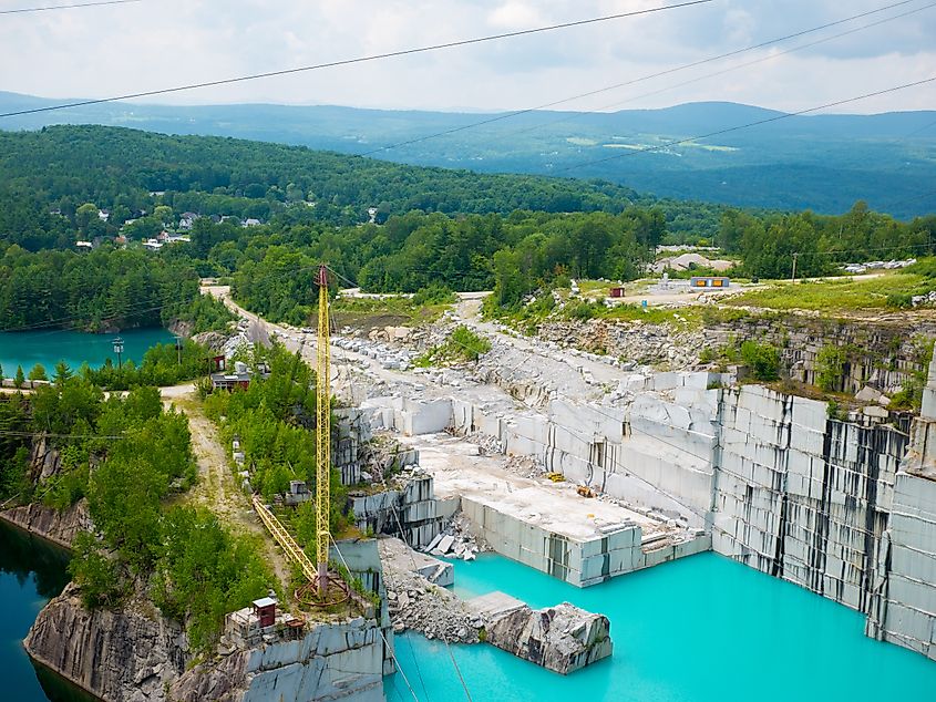 A granite quarry in Barre, Vermont.