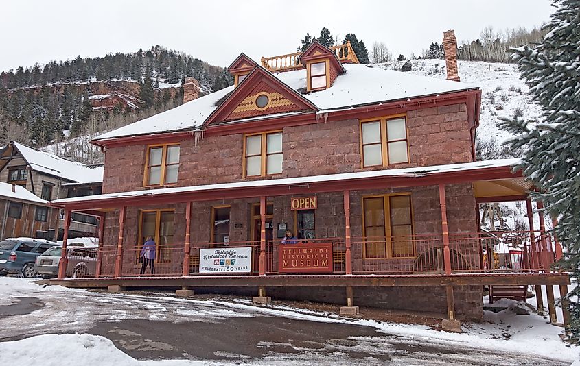 View of the Telluride Historical Museum in Telluride, Colorado. Editorial credit: Cascade Creatives / Shutterstock.com