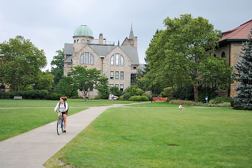 Peters Hall at Oberlin College in Oberlin, Ohio.