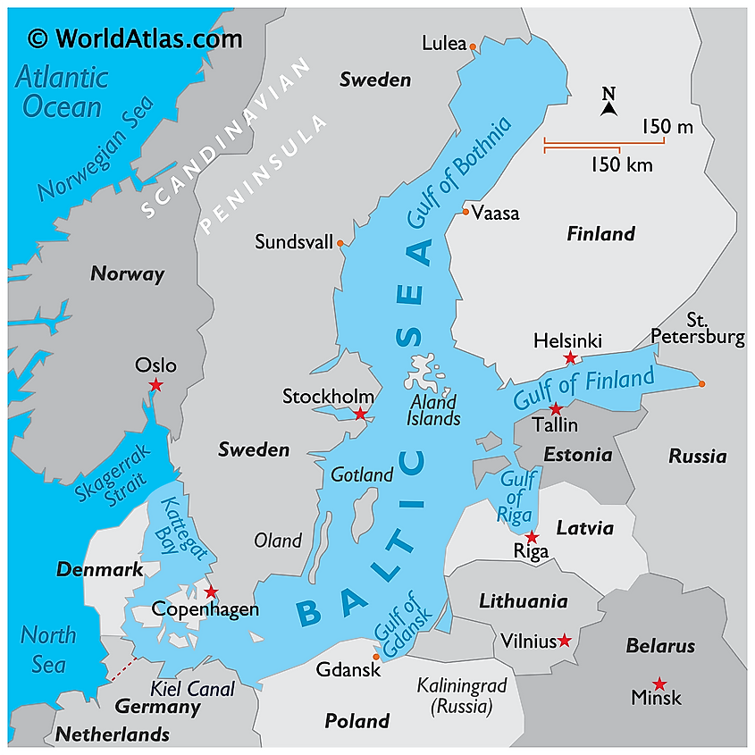 baltic sea map russia