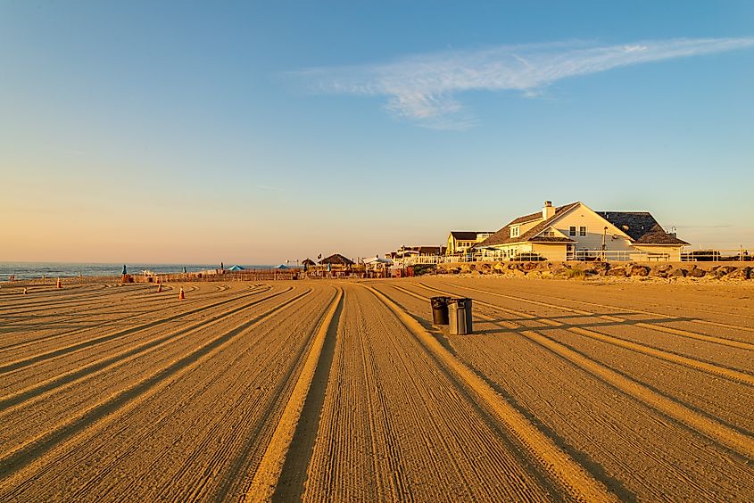 Sea Bright, New Jersey, just after sunrise.