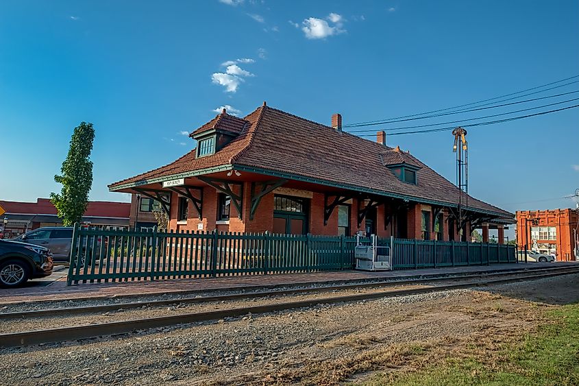 Visitor Center and train station in Van Buren, Arkansas