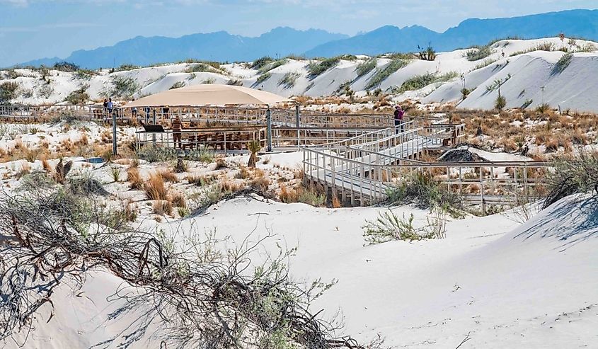 White Sands National Park in New Mexico.