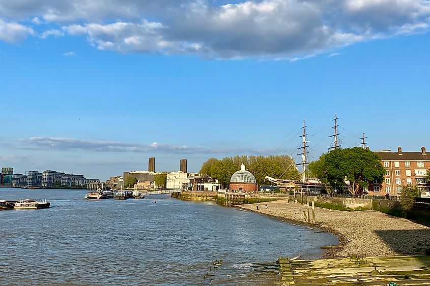 Greenwich from the River Thames Image credit Bryan Dearsley