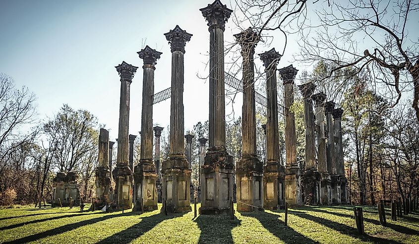 Windsor ruins in Port Gibson Mississippi