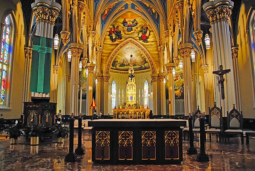 The Basilica of the Sacred Heart in South Bend, Indiana.