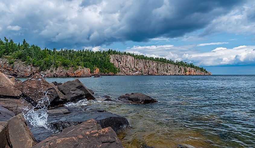 Shovel Point at Tettegouche State Park along Minnesota's northern Lake Superior shoreline.