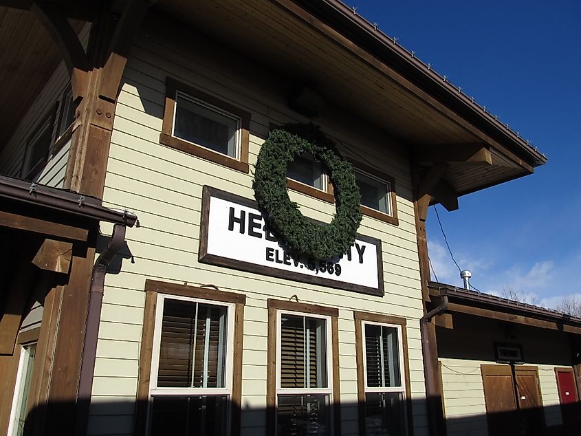 Heber Valley Historic Railroad during the Christmas season