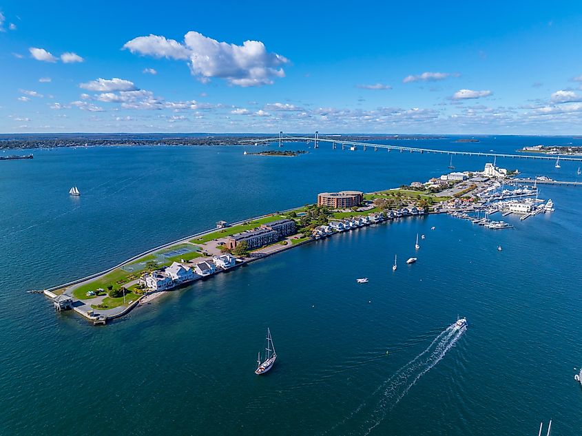 Narragansett Bay, Newport, Rhode Island, United States.