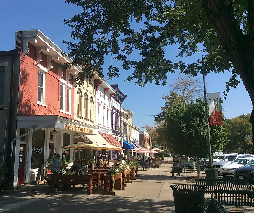 Granville, Ohio streetscape.