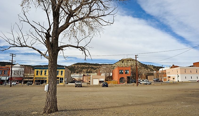 Stores downtown in Raton, New Mexico.