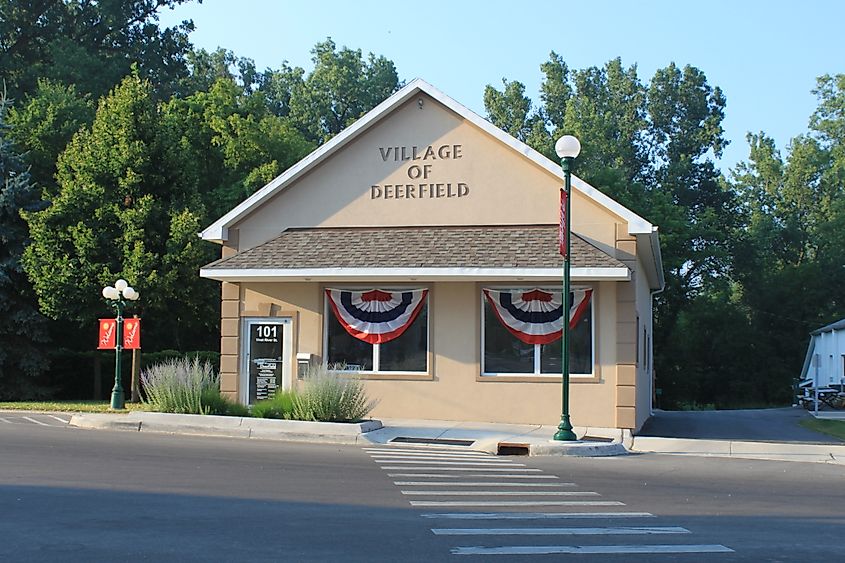 Village Hall in Deerfield, Michigan.