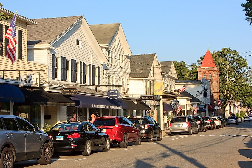 Main Street in Essex, Connecticut.