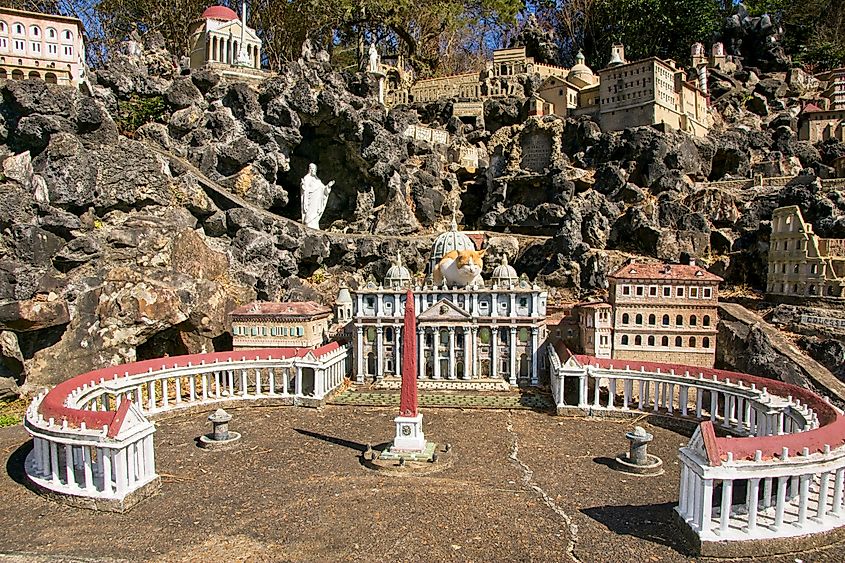 The Ave Maria Grotto in Cullman, Alabama.