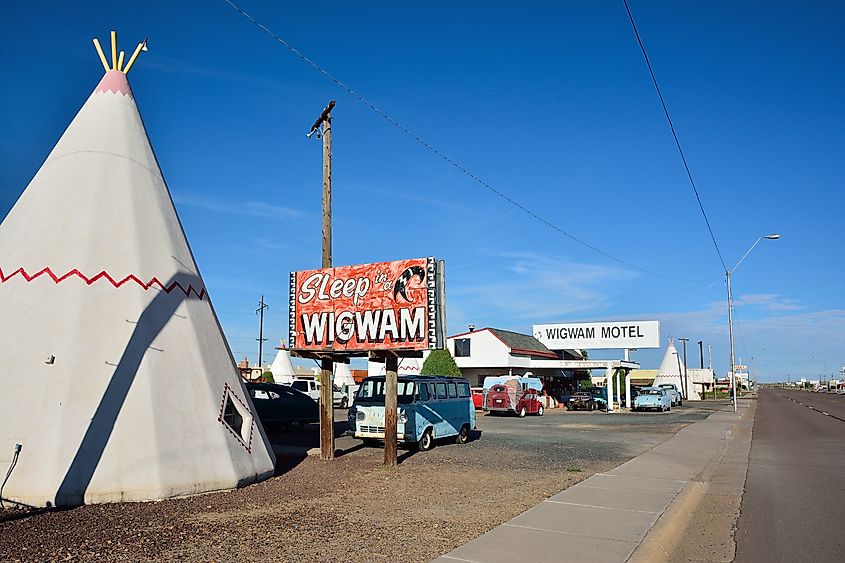 Wigwam Motel on historic route in Holbrook, Arizona